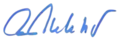 Signature de Michel Barnier