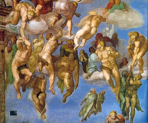 Le Jugement dernier, détail.