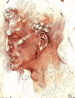 Michel-Ange Buonarroti,Tête de satyre,collection Mariette.
