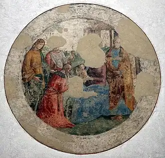Histoire de la Vierge, fresque  exposée  au Palais des Diamants.