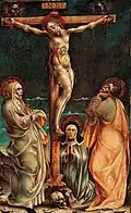 Crucifixion, huile sur panneau 40&nbsp;×&nbsp;25&nbsp;cm, collection privée