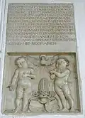 Épitaphe de Paul et Wolfgang von Freyberg (vers 1520); putti de Hans Daucher (de)