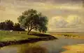 La Volga près de Simbirsk de Mikhaïl Clodt von Jürgensburg, 1881