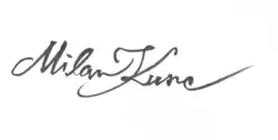 signature de Milan Kunc