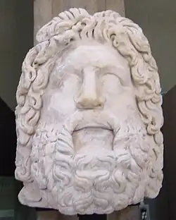 Tête de Zeus (fin du Ier début du IIe siècle) retrouvée près de la Porta Giovia