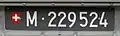 Plaque arrière de remorque (avec écusson depuis 2020).