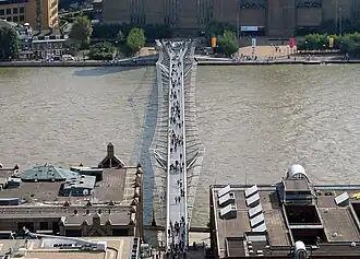 Le pont vu de la Cathédrale St-Paul