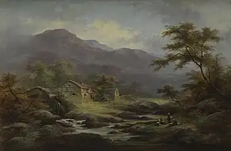 Miller's Home, Pont Aberglaslyn&nbsp;(en), vers 1890, Bibliothèque nationale du pays de Galles