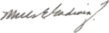 Signature de Mills E. Godwin, Jr.