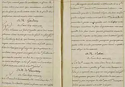 Ministre de la Marine, 19 mars 1721. Mme de Courtemanche a passé en France avec une Sauvagesse, du Canada vers Marseille.