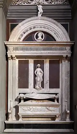 Le monument funéraire de Bernardo Giugni.