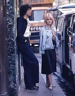 Miou-Miou et Julien Clerc en 1975 lors du tournage du film D'amour et d'eau fraîche.