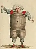 Caricature anonyme de Mirabeau-Tonneau.