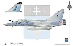 Mirage 2000C escadron 2/5 Île-de-France.