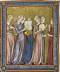 Miniature de la Haggadah dorée (1320)