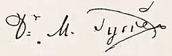 signature de Miroslav Tyrš
