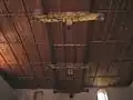 Plafond en bois.