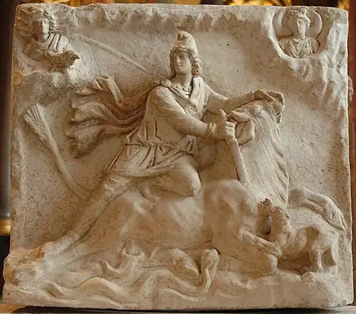 Bas-relief en marbre, IIe – IIIe siècle, musée du Louvre.