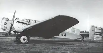 Vue de l'avion.