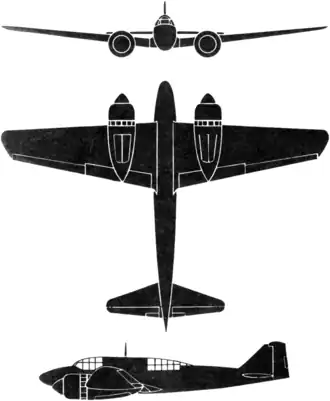 vue en plan de l’avion