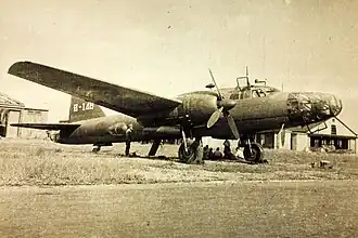 Vue de l'avion.