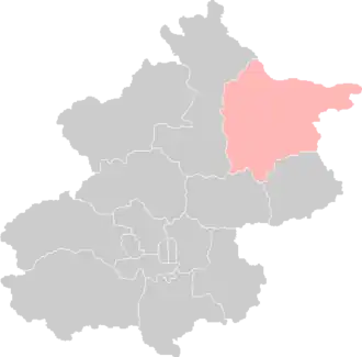 Localisation de Mìyún qū