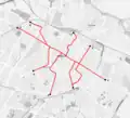 Etat du réseau à l'origine en 1950