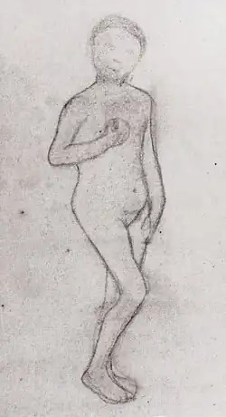 esquisse pour un portrait de jeune fille, 1906