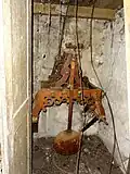 Ancien mécanisme d'horloge.