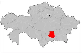 Localisation de District de Moiynkum