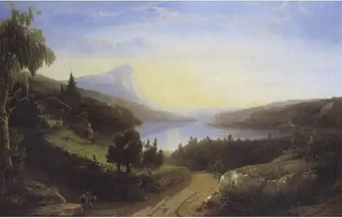 Lac en Suisse.