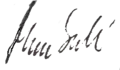 Signature de Mona Sahlin