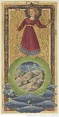 Représentation sur une carte du XVe&nbsp;siècle (Italie).