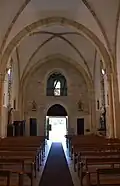 La nef côté porche.