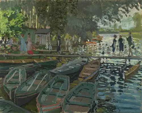Claude Monet, Baigneurs à La Grenouillère (it), 1869.