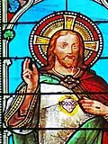 Vitrail représentant le Christ