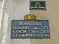 Plaque de cocher D132.