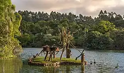 Installations pour singes au zoo de São Paulo , au Brésil.