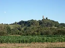 Le village vu depuis la D3.
