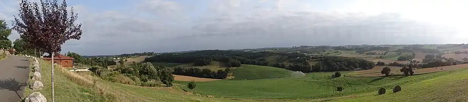 Vue panoramique depuis le village.