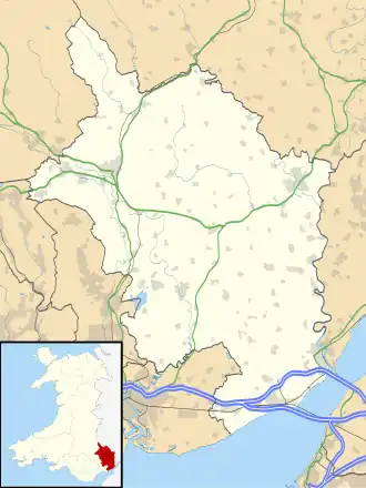 (Voir situation sur carte : Monmouthshire)