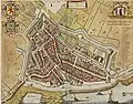 Carte de Monnickendam par le cartographe Frederik de Wit, datée vers 1698.