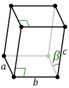 Structure cristalline monoclinique