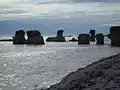Des Monolithes près de Havre-Saint-Pierre.