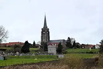 L'Eglise Saint Jean-Baptiste .