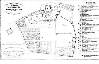 Plan de l'abbaye.