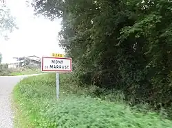 Panneau d'entrée.