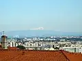 Le Mont Blanc vu depuis les pentes de la Croix-Rousse.
