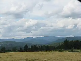 Vue depuis la route 138 près de Saint-Tite-des-Caps.