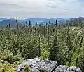 Vue depuis le sommet (vers l'ouest).